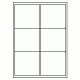 524 - Label Size 99.1mm x 93.1mm - 6 labels per sheet